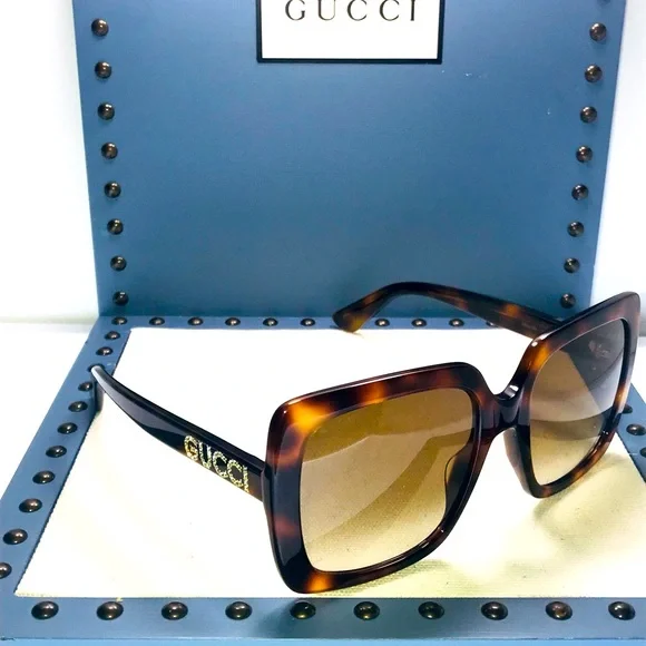 Gucci Accessories Havana Brown Square Ladies Gg48s 003 54